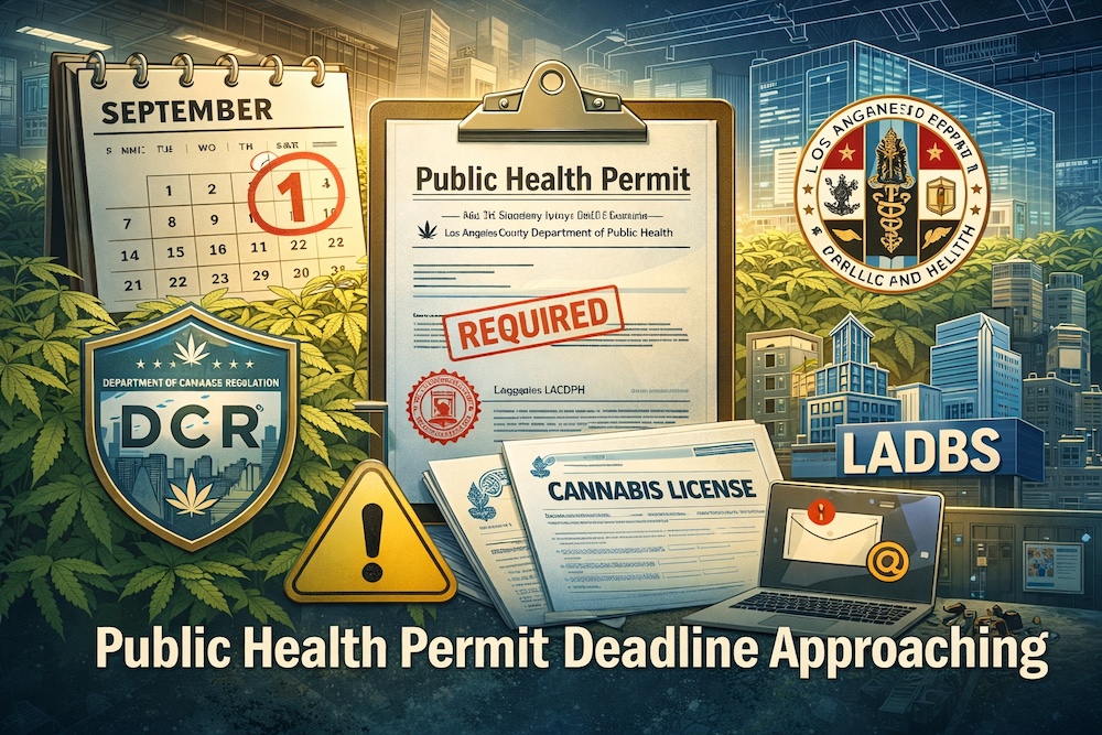 Department of Cannabis Regulation (DCR) Compliance Alert: Public Health Permit Deadline Approaching